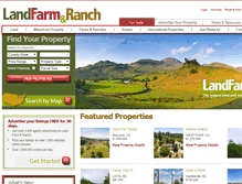 Tablet Screenshot of landfarmandranch.com